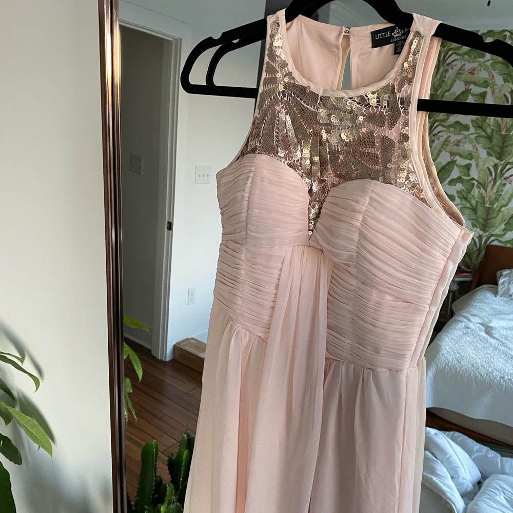 ASOS BLUSH PINK BALLGOWN
